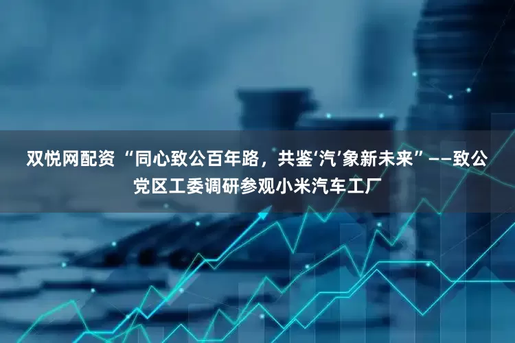 双悦网配资 “同心致公百年路，共鉴‘汽’象新未来”——致公党区工委调研参观小米汽车工厂